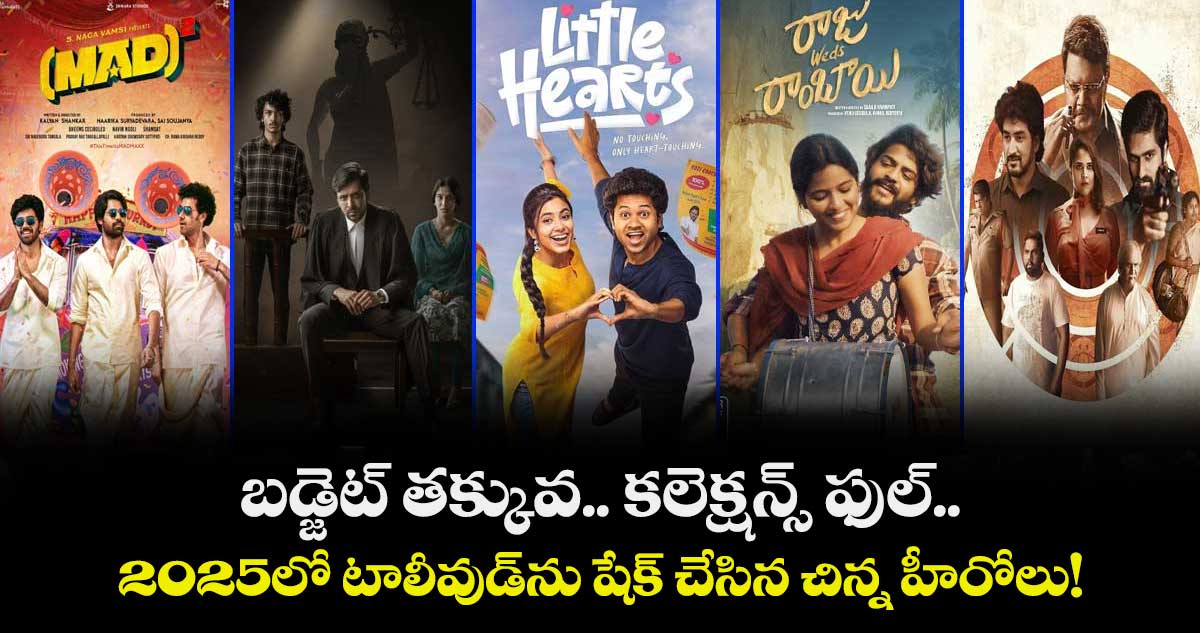 బడ్జెట్ తక్కువ.. కలెక్షన్లు ఎక్కువు.. 2025లో టాలీవుడ్‌ను షేక్ చేసిన చిన్న హీరోలు!