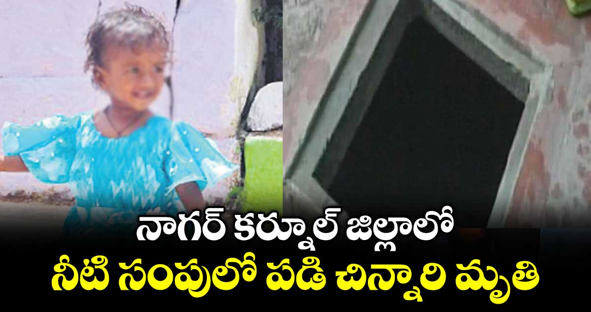 నాగర్ కర్నూల్ జిల్లాలో నీటి సంపులో పడి చిన్నారి మృతి