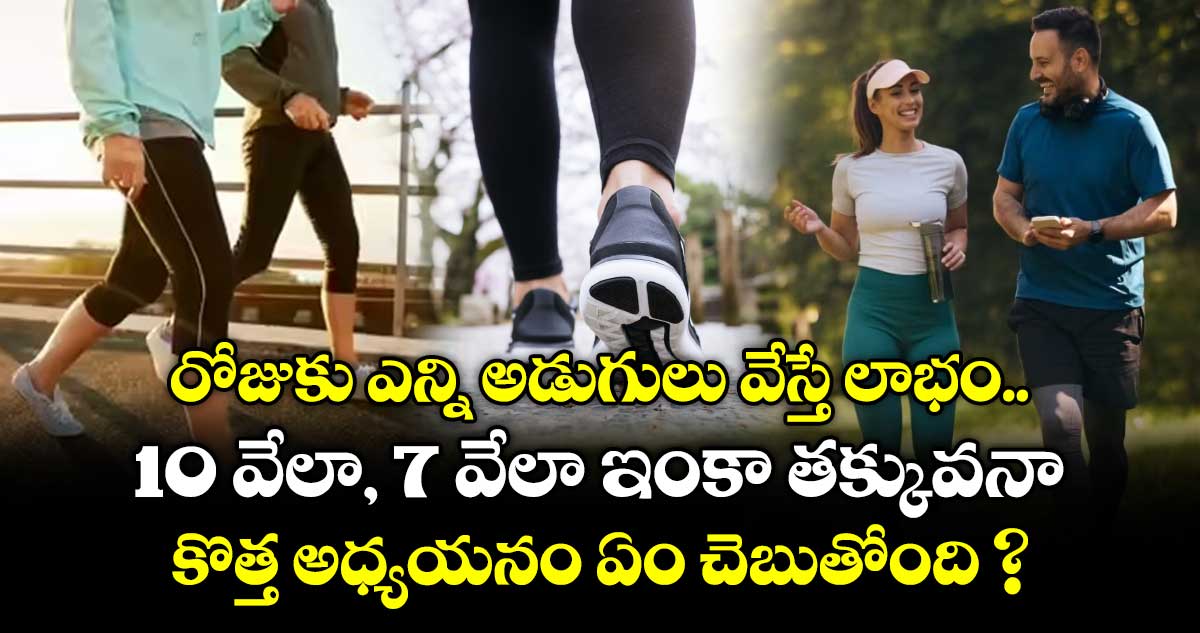రోజుకు ఎన్ని అడుగులు వేస్తే లాభం.. 10 వేలా, 7 వేలా ఇంకా తక్కువనా.. కొత్త అధ్యయనం ఏం చెబుతోంది ?