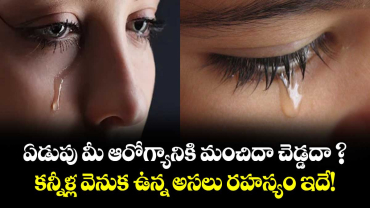 ఏడుపు మీ ఆరోగ్యానికి మంచిదా చెడ్డదా ? కన్నీళ్ల వెనుక ఉన్న అసలు రహస్యం ఇదే!