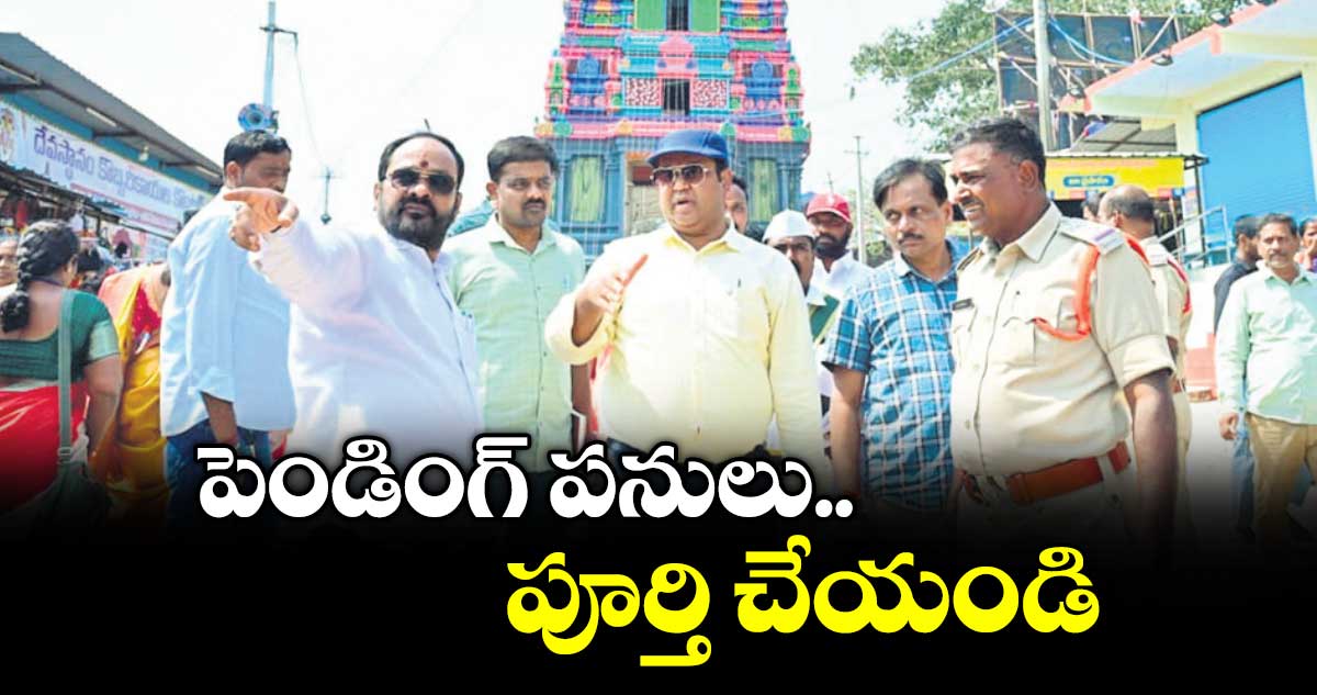 పెండింగ్ పనులు పూర్తి చేయండి :  కలెక్టర్ రాహుల్ రాజ్
