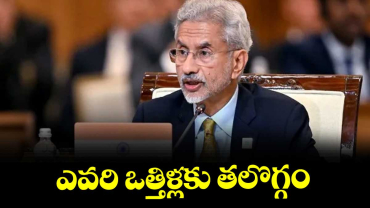ఎవరి ఒత్తిళ్లకు తలొగ్గం: జైశంకర్