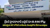గ్రేటర్ హైదరాబాద్ బడ్జెట్ రూ.11,460 కోట్లు... విలీనమైన 27 లోకల్ బాడీలను కలుపుకొని కేటాయింపులు 