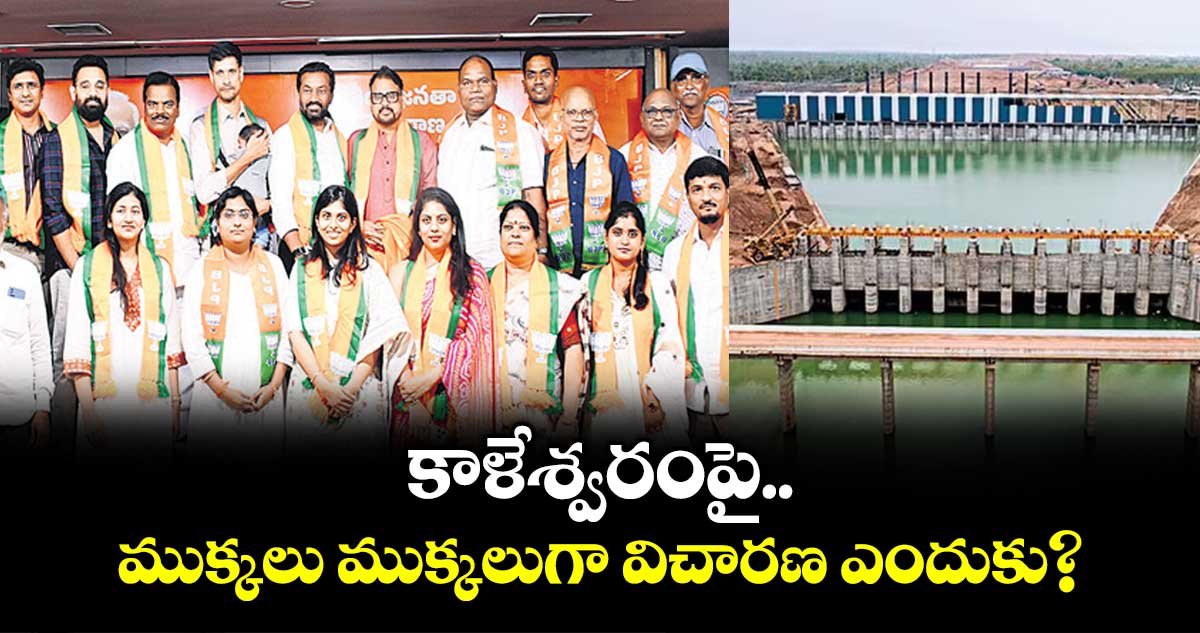 కాళేశ్వరం పై ముక్కలు ముక్కలుగా విచారణ ఎందుకు? :  ఎంపీ రఘు నందన్ రావు