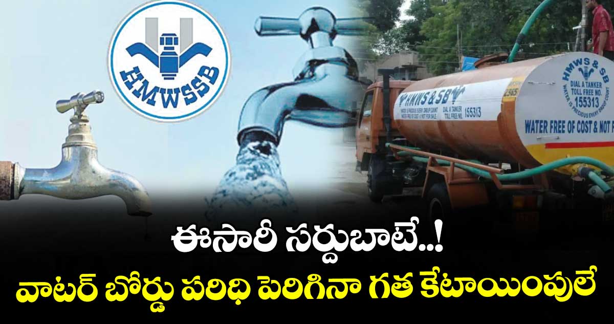 ఈసారీ సర్దుబాటే..! వాటర్ బోర్డు పరిధి పెరిగినా గత  కేటాయింపులే 