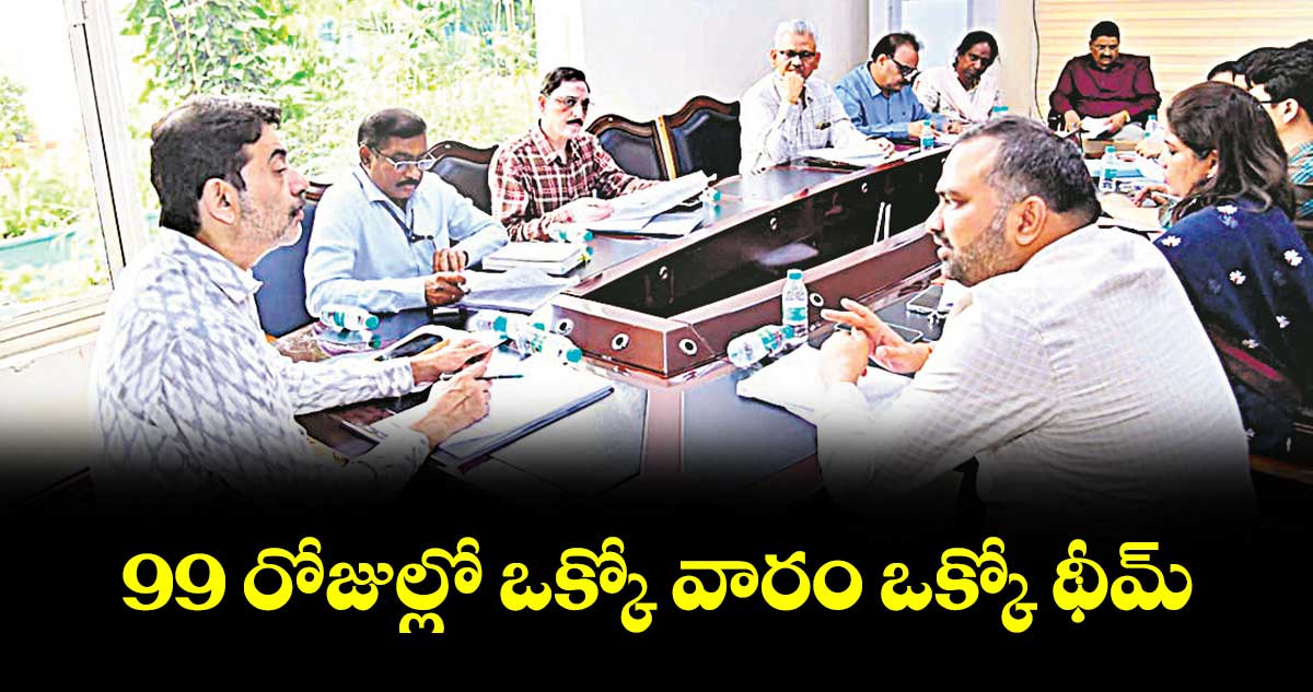 99 రోజుల్లో ఒక్కో వారం ఒక్కో థీమ్