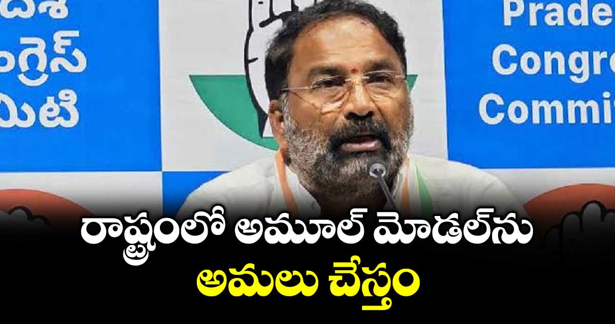 రాష్ట్రంలో అమూల్ మోడల్ ను అమలు చేస్తం :  మంత్రి వాకిటి శ్రీహరి