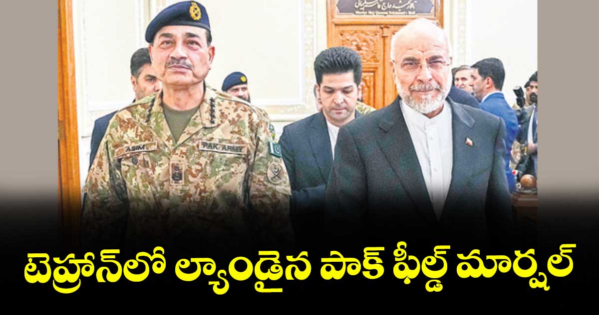 టెహ్రాన్లో ల్యాండైన పాక్ ఫీల్డ్ మార్షల్