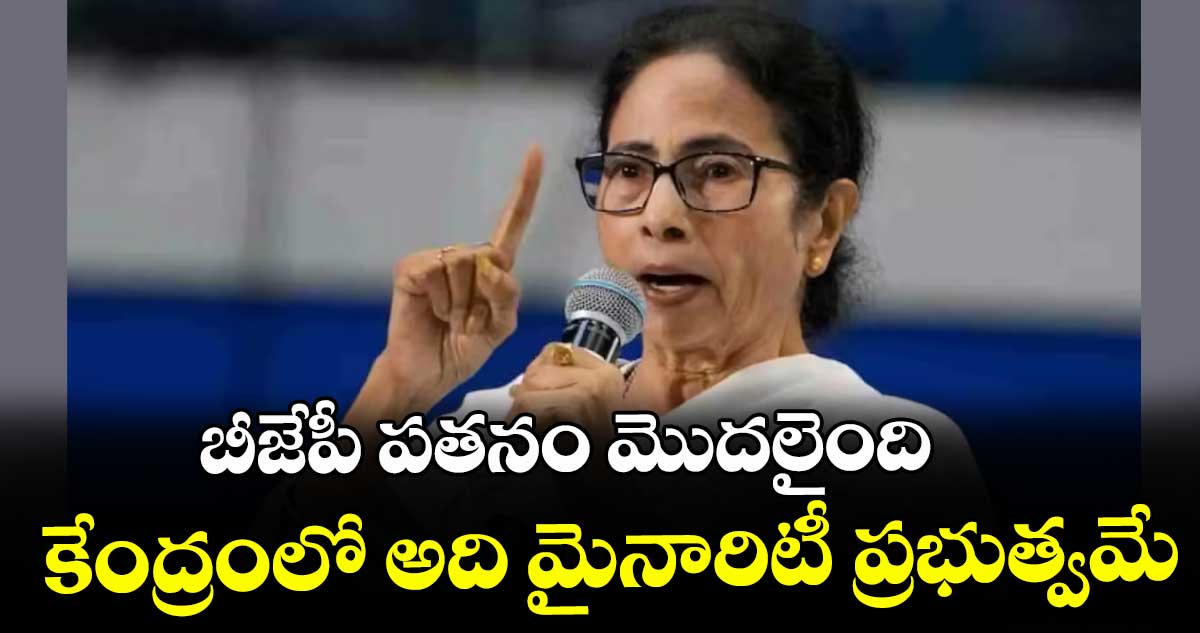 బీజేపీ పతనం మొదలైంది.. కేంద్రంలో అది మైనారిటీ ప్రభుత్వమే: మమతా బెనర్జీ