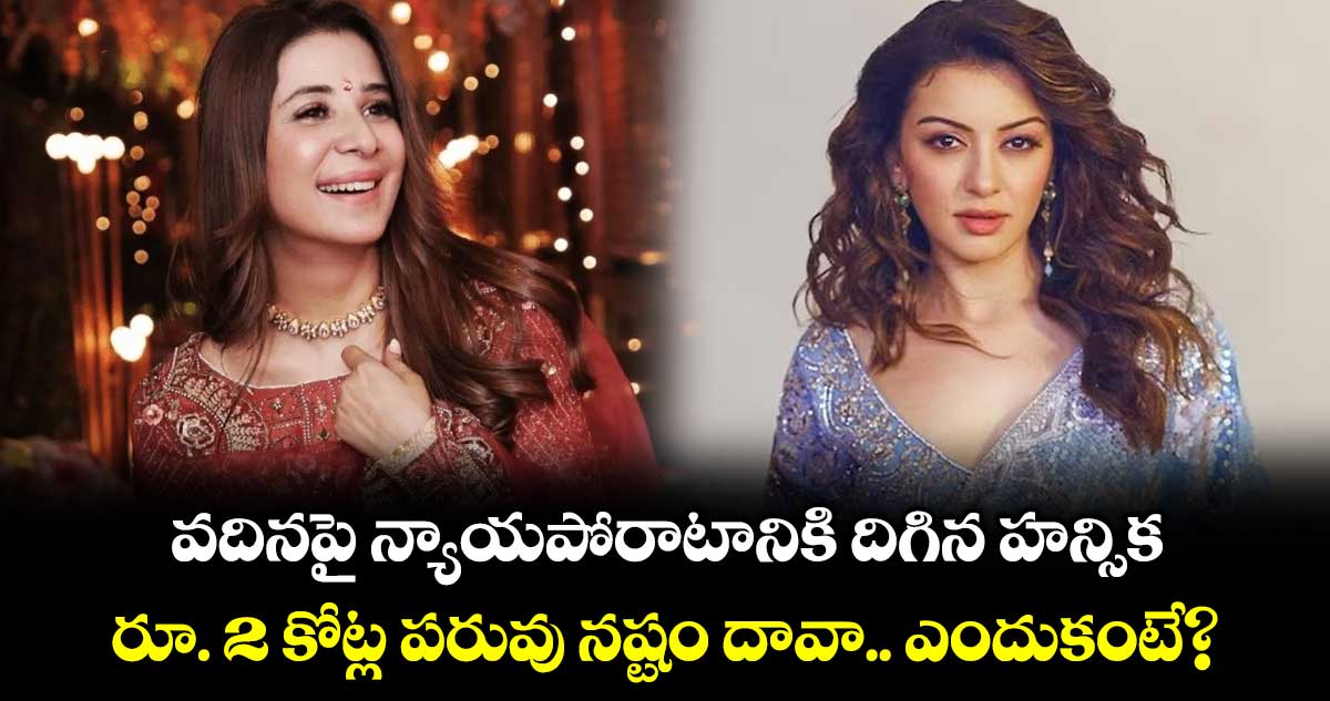 వదినపై న్యాయపోరాటానికి దిగిన హన్సిక .. రూ. 2 కోట్ల పరువు నష్టం దావా.. ఎందుకంటే?