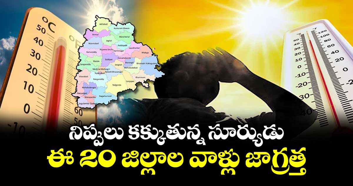 నిప్పులు కక్కుతోన్న సూర్యుడు.. ఈ 20 జిల్లాల వాళ్లు జాగ్రత్త