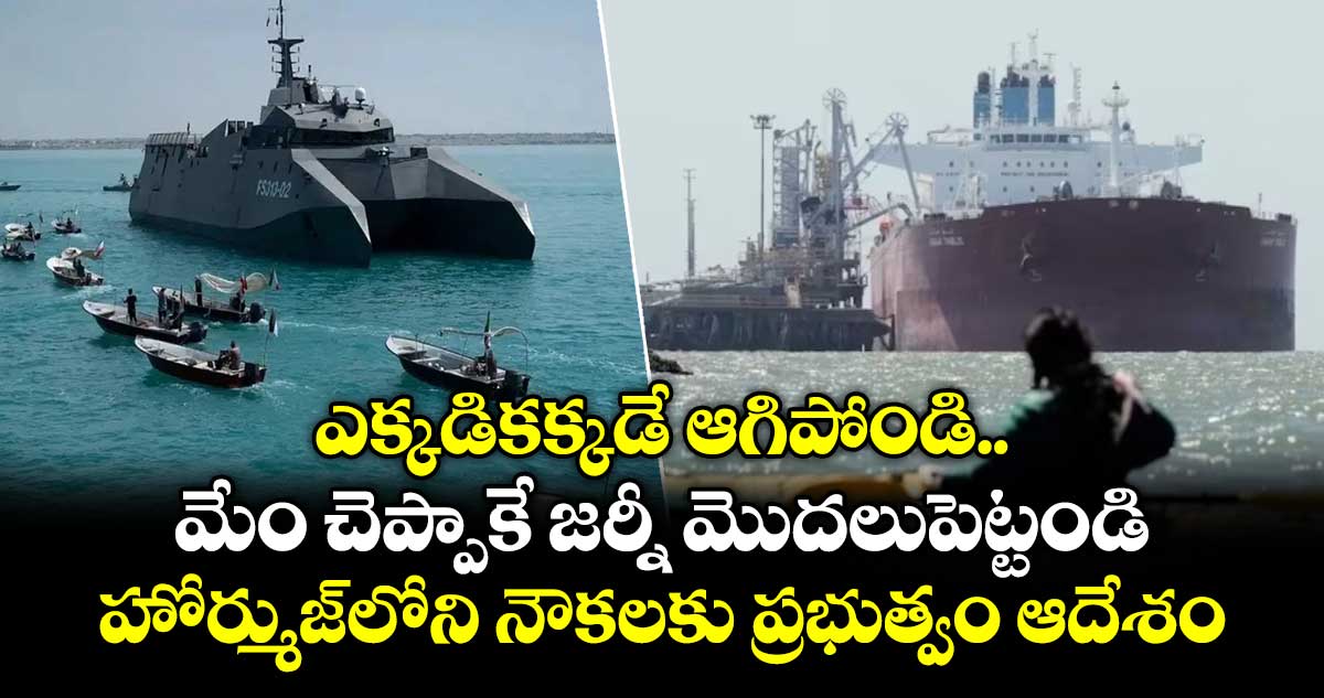 ఎక్కడికక్కడే ఆగిపోండి.. మేం చెప్పాకే జర్నీ మొదలుపెట్టండి: హోర్ముజ్‌లోని నౌకలకు ప్రభుత్వం ఆదేశం