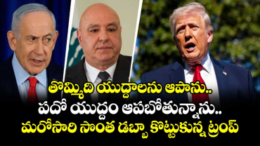 ఇజ్రాయెల్, లెబనాన్ సీజ్ ఫైర్ కు ఒప్పుకున్నాయి.. పదో యుద్దం ఆపబోతున్నాను: డొనాల్డ్ ట్రంప్ 