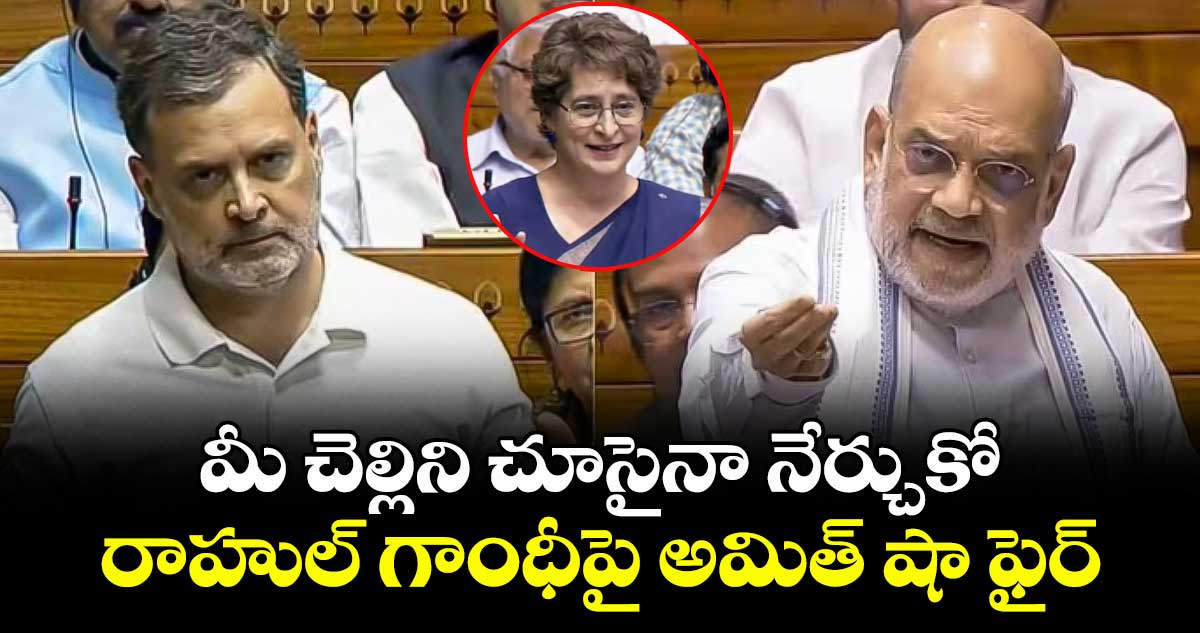 మీ చెల్లిని చూసైనా నేర్చుకో: రాహుల్ గాంధీపై అమిత్ షా ఫైర్