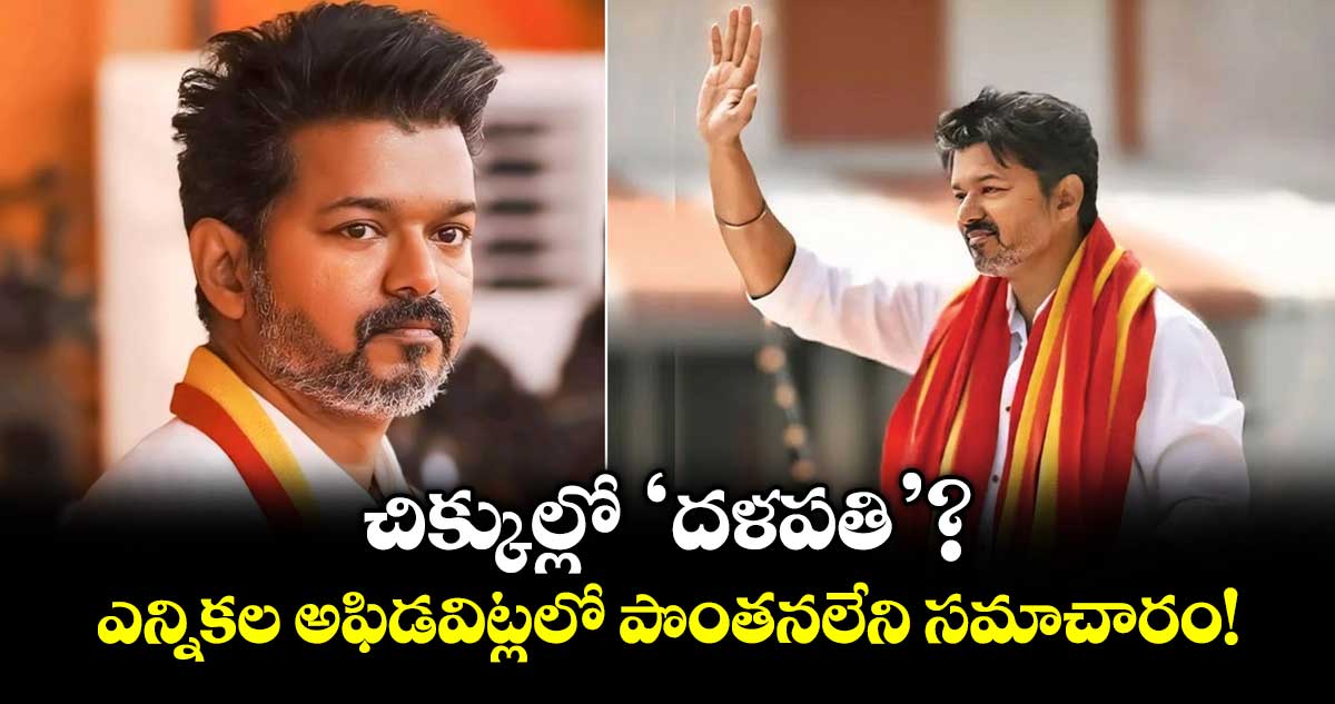 చిక్కుల్లో 'దళపతి'?..  ఎన్నికల అఫిడవిట్లలో పొంతనలేని సమాచారం!