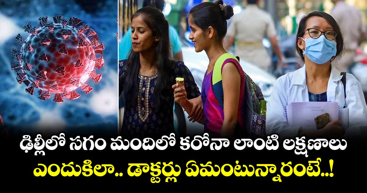 ఢిల్లీలో సగం మందిలో కరోనా లాంటి లక్షణాలు: ఎందుకిలా.. డాక్టర్లు ఏమంటున్నారంటే..!