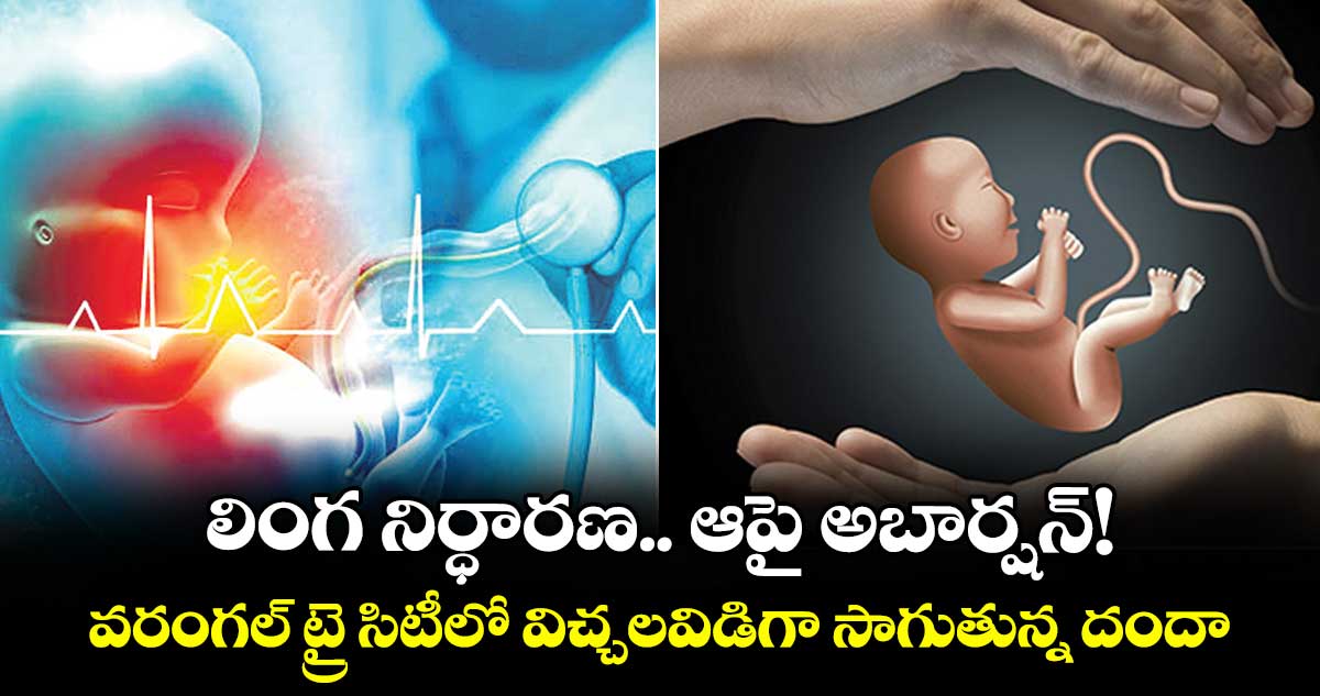 లింగ నిర్ధారణ.. ఆపై అబార్షన్!...వరంగల్ ట్రై సిటీలో విచ్చలవిడిగా సాగుతున్న దందా