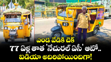 ఎండ వేడికి చెక్: 77 ఏళ్ల తాత 'నేచురల్ ఏసీ' ఆటో.. ఐడియా అదిరిపోయిందిగా!