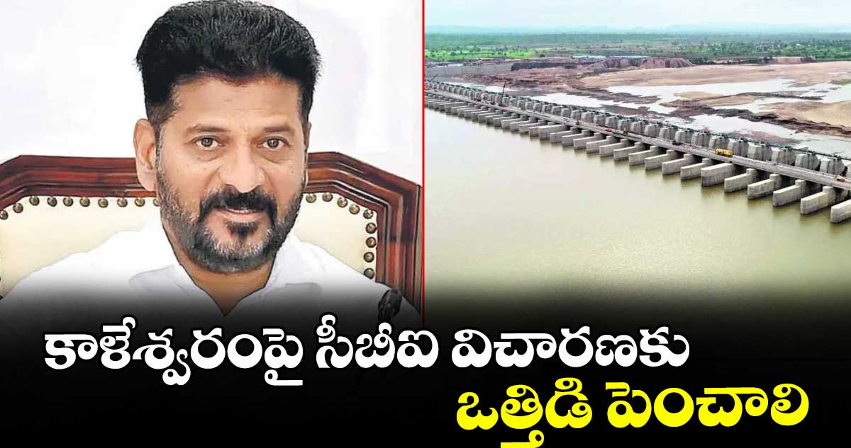 కాళేశ్వరంపై సీబీఐ విచారణకు ఒత్తిడి పెంచాలి : సీఎం రేవంత్‌‌ రెడ్డి