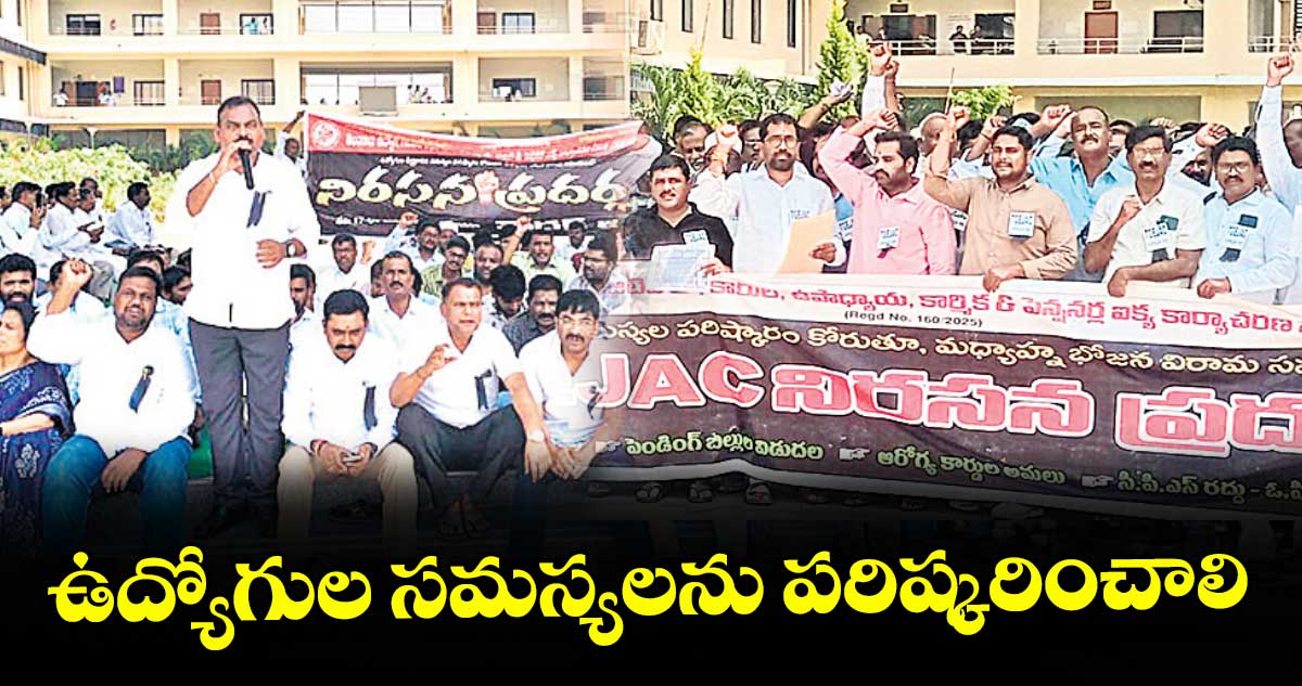 ఉద్యోగుల సమస్యలను పరిష్కరించాలి : టీజీఈ జేఏసీ