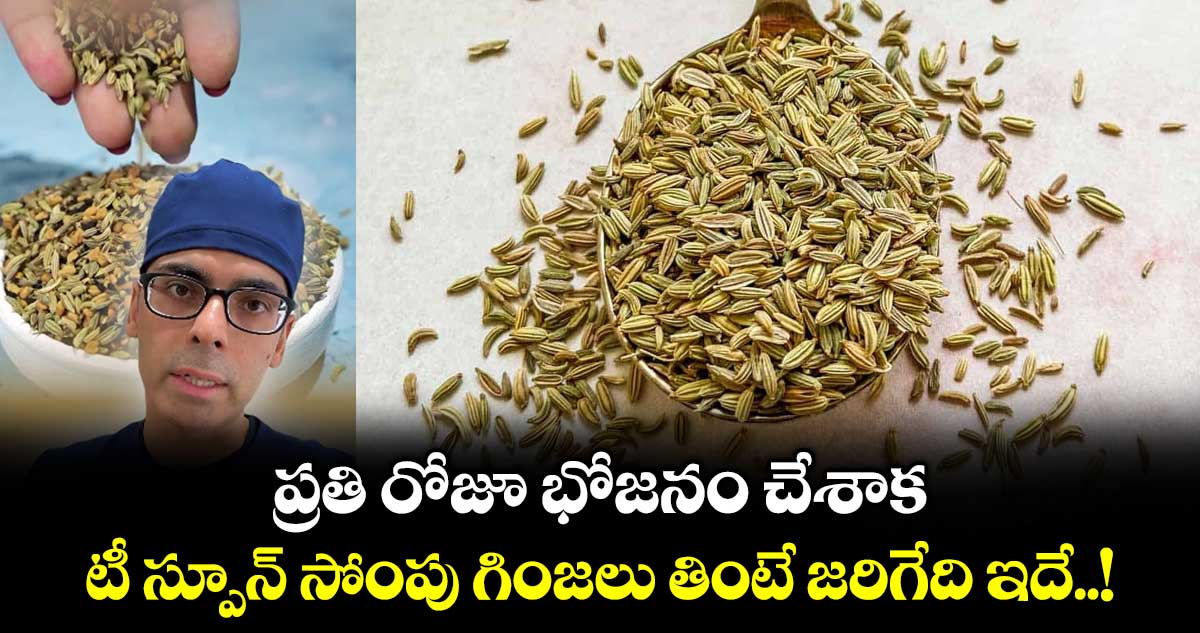 ప్రతి రోజూ భోజనం చేశాక టీ స్పూన్ సోంపు గింజలు తింటే జరిగేది ఇదే..!