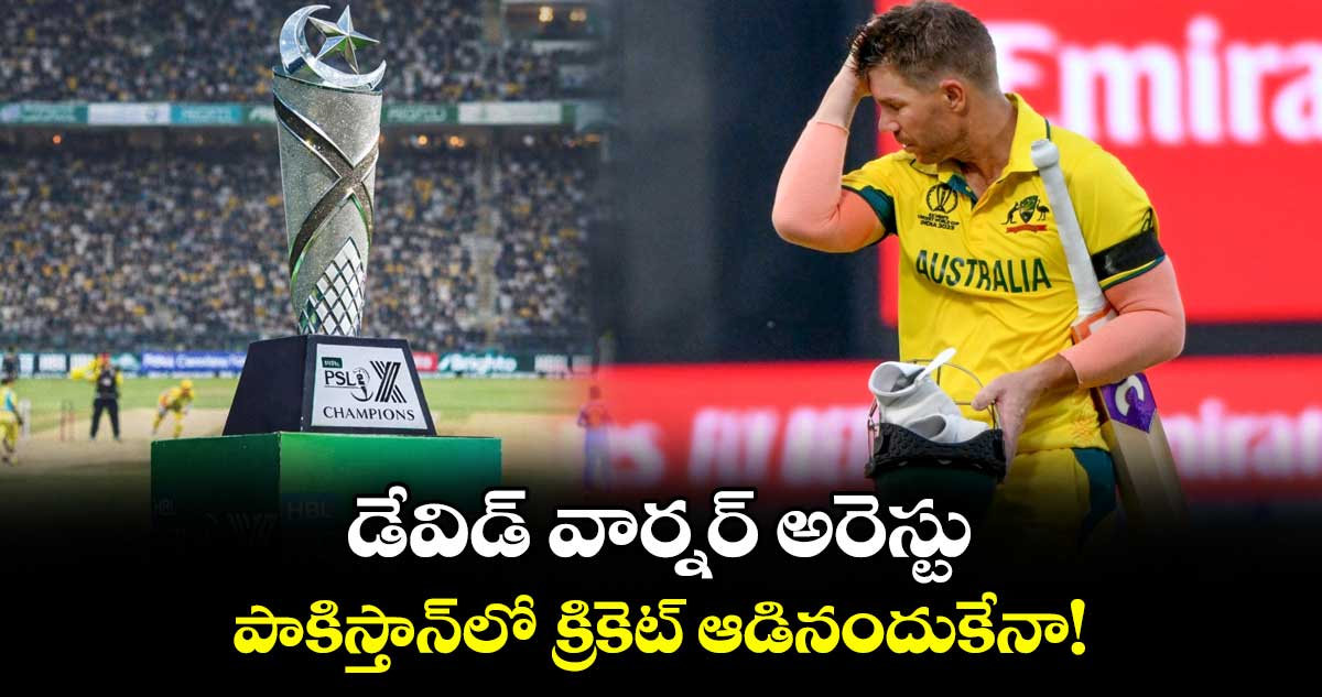 David Warner: డేవిడ్ వార్నర్‌ అరెస్టు.. పాకిస్తాన్⁬లో క్రికెట్ ఆడినందుకేనా!