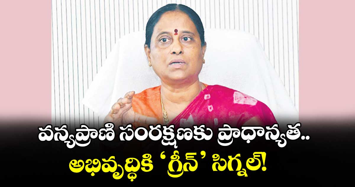 వన్యప్రాణి సంరక్షణకు ప్రాధాన్యత..  అభివృద్ధికి ‘గ్రీన్’ సిగ్నల్!