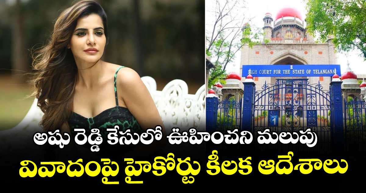 అషు రెడ్డి కేసులో ఊహించని మలుపు.. వివాదంపై హైకోర్టు కీలక ఆదేశాలు