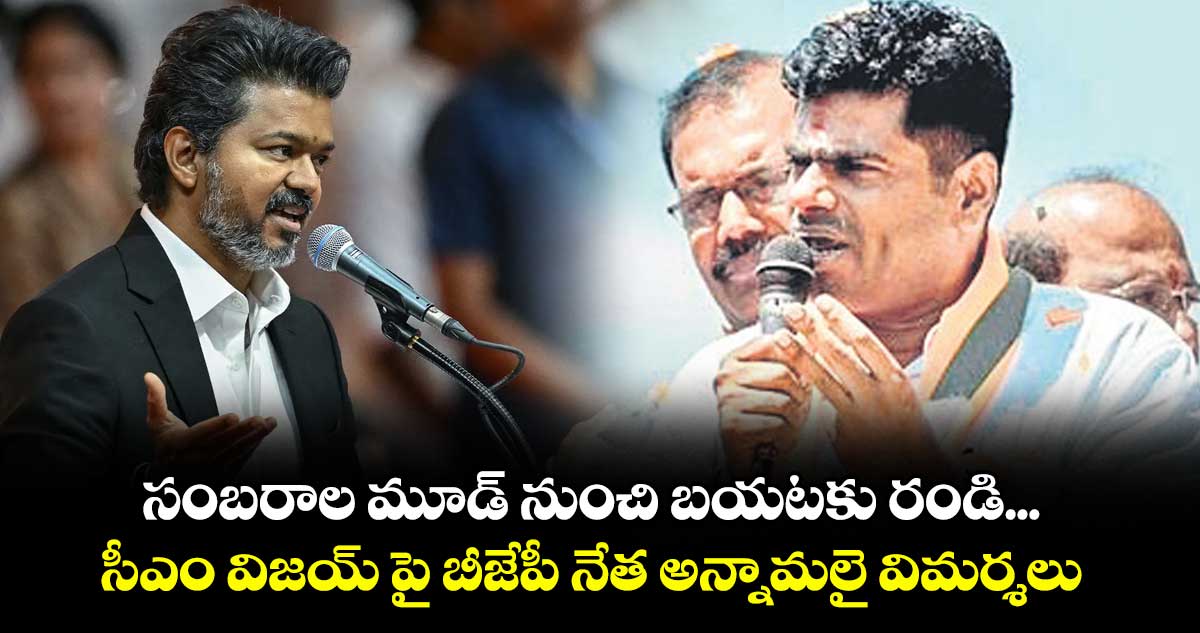 సంబరాల మూడ్ నుంచి బయటకు రండి... సీఎం విజయ్ పై బీజేపీ నేత అన్నామలై విమర్శలు