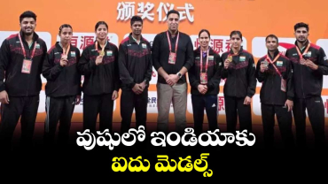 వుషులో ఇండియాకు ఐదు మెడల్స్‌‌‌‌