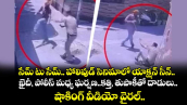 సేమ్ టు సేమ్.. హాలివుడ్ సినిమాలో యాక్షన్ సీన్.. ఖైదీ, పోలీస్ మధ్య ఘర్షణ..కత్తి, తుపాకీతో దాడులు..షాకింగ్ వీడియో వైరల్