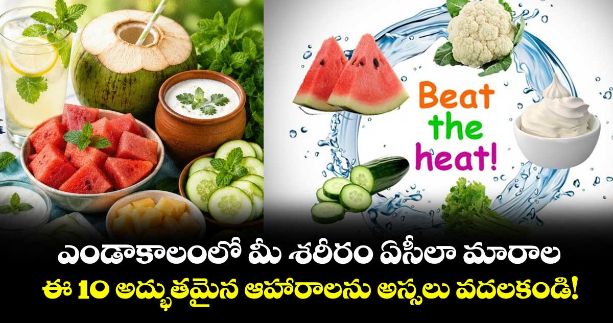 ఎండాకాలంలో మీ శరీరం ఏసీలా మారాల.. ఈ 10 అద్భుతమైన ఆహారాలను అస్సలు వదలకండి!