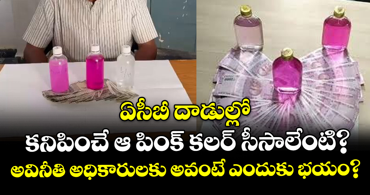 ఏసీబీ దాడుల్లో కనిపించే ఆ పింక్ కలర్ సీసాలేంటి? అవినీతి అధికారులకు అవంటే ఎందుకు భయం?