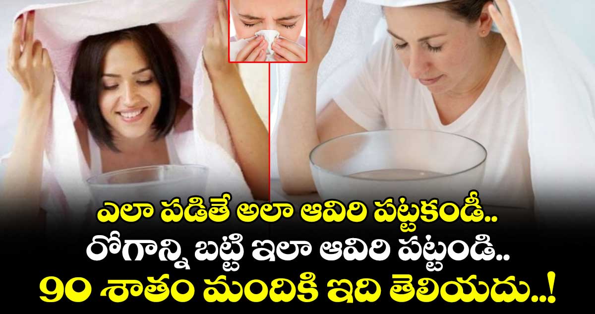 Health : ఎలా పడితే అలా ఆవిరి పట్టకండీ.. రోగాన్ని బట్టి ఇలా ఆవిరి పట్టండి.. 90 శాతం మందికి ఇది తెలియదు..!
