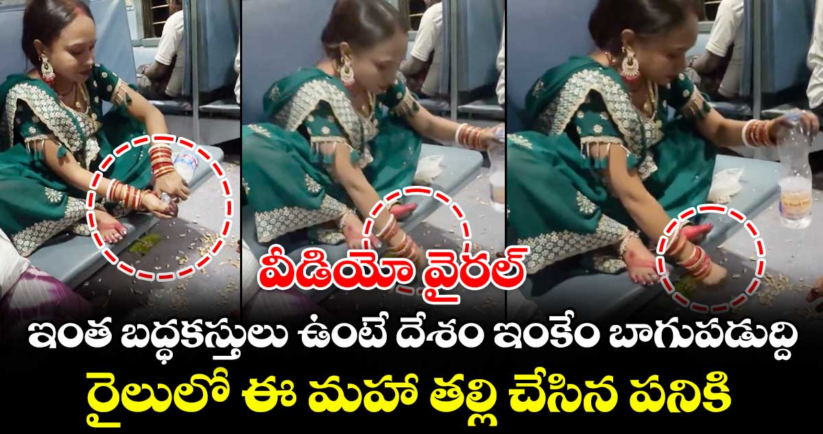వీడియో వైరల్: ఇంత బద్ధకస్తులు ఉంటే దేశం ఇంకేం బాగుపడుద్ది.. రైలులో ఈ మహా తల్లి చేసిన పనికి..