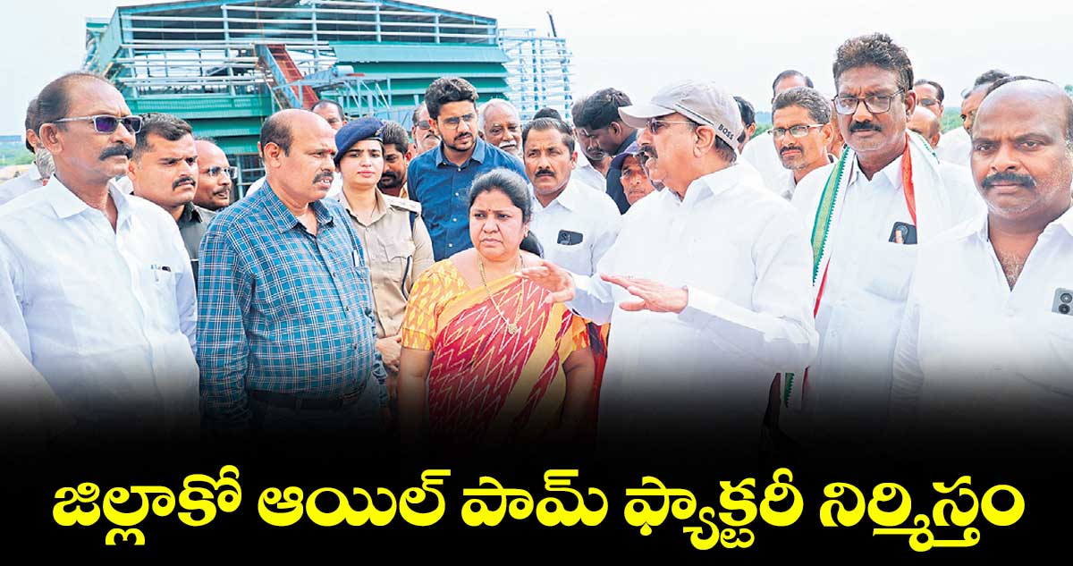 జిల్లాకో ఆయిల్ పామ్ ఫ్యాక్టరీ నిర్మిస్తం: మంత్రి తుమ్మల నాగేశ్వరరావు