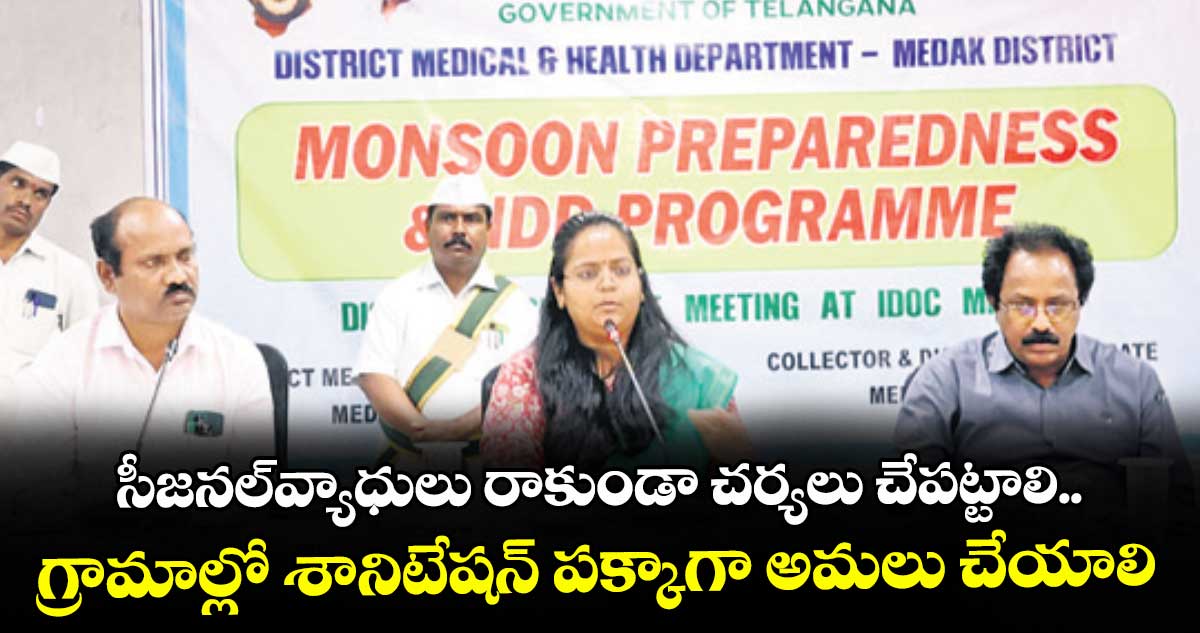 సీజనల్ వ్యాధులు రాకుండా చర్యలు చేపట్టాలి.. గ్రామాల్లో శానిటేషన్ పక్కాగా అమలు చేయాలి