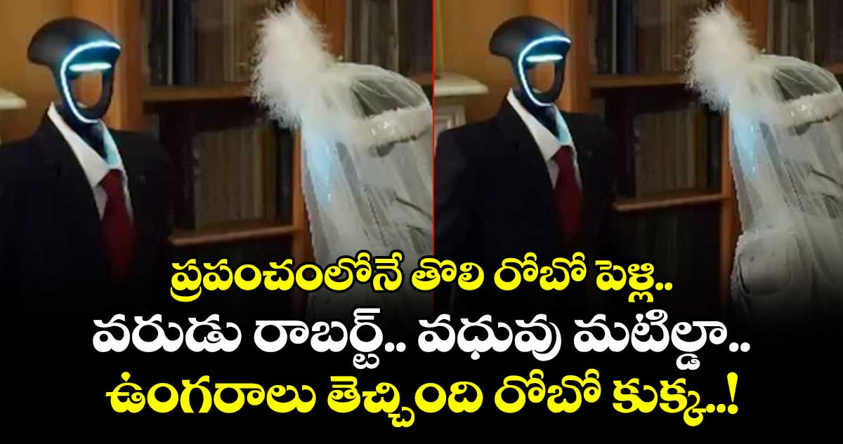 ప్రపంచంలోనే తొలి రోబో పెళ్లి.. వరుడు రాబర్ట్.. వధువు మటిల్డా.. ఉంగరాలు తెచ్చింది రోబో కుక్క..!