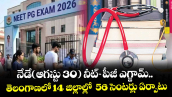 నేడే(ఆగస్టు 30) నీట్-పీజీ ఎగ్జామ్..తెలంగాణలో 14 జిల్లాల్లో  56 సెంటర్లు ఏర్పాటు 