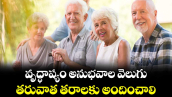 వృద్ధాప్యం అనుభవాల వెలుగు..తరువాత తరాలకు అందించాలి