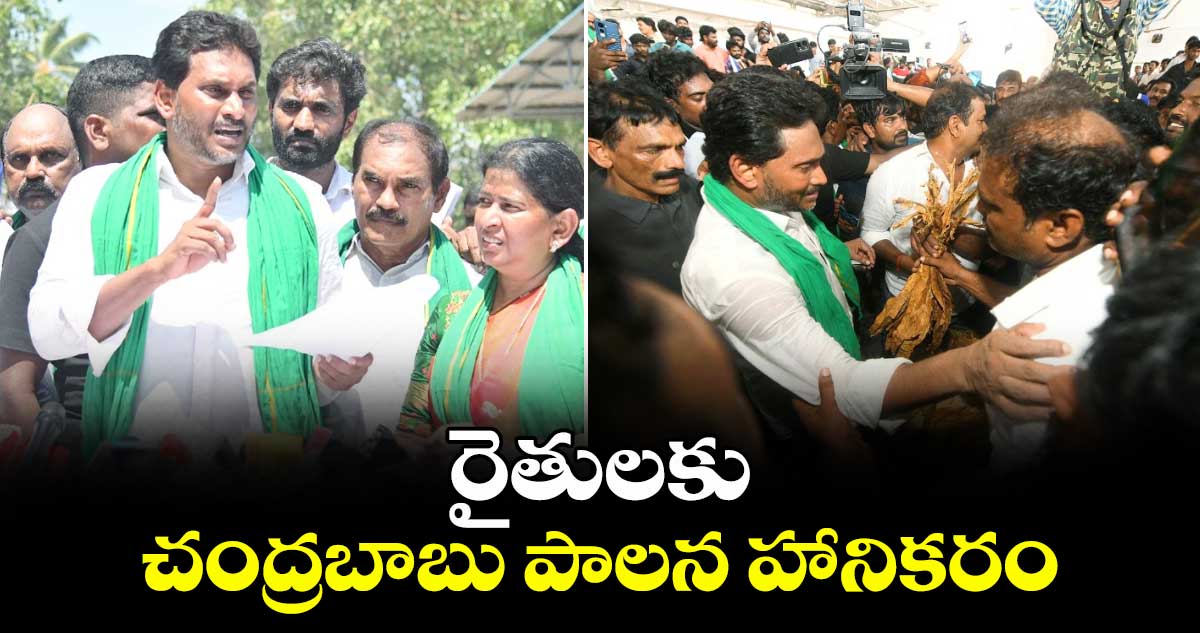 రైతులకు చంద్రబాబు పాలన హానికరం: దేవరపల్లి పర్యటనలో జగన్