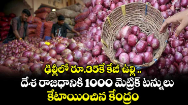 ఢిల్లీలో రూ.35కే కేజీ ఉల్లి ..దేశ రాజధానికి 1000 మెట్రిక్ టన్నులు కేటాయించిన కేంద్రం  