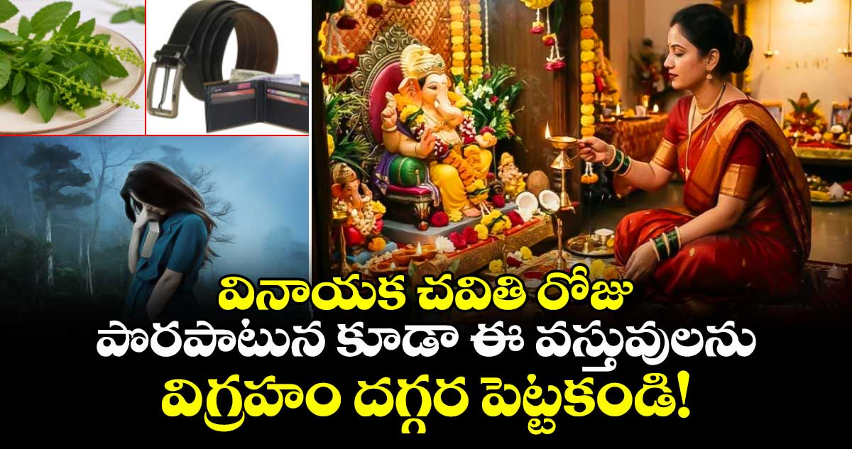 వినాయక చవితి రోజు పొరపాటున కూడా ఈ వస్తువులను విగ్రహం దగ్గర పెట్టకండి!