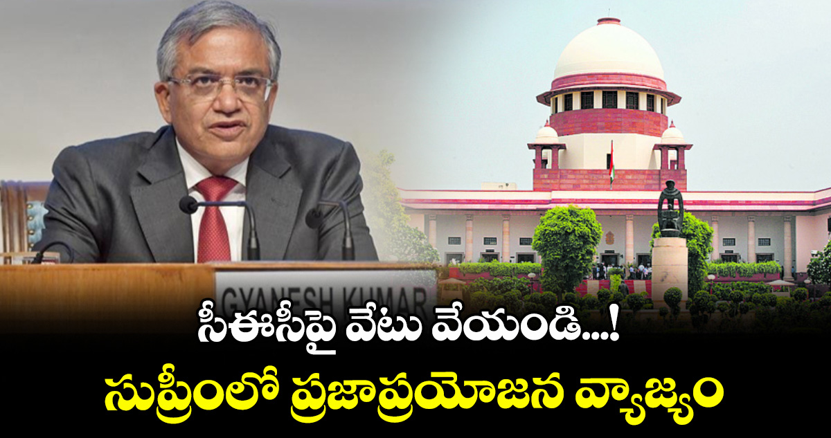 సీఈసీపై వేటు వేయండి...! సుప్రీంలో ప్రజాప్రయోజన వ్యాజ్యం