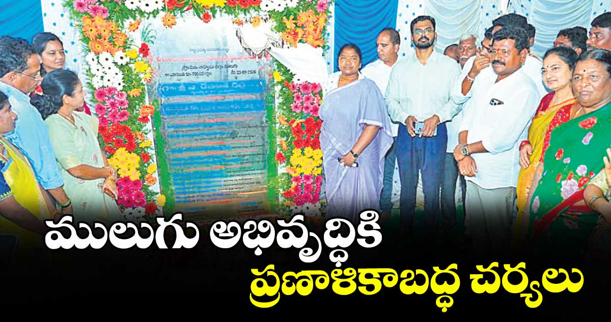 ములుగు అభివృద్ధికి ప్రణాళికాబద్ధ చర్యలు