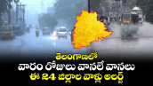 తెలంగాణలో వారం రోజులు వానలే వానలు..ఈ 24 జిల్లాల వాళ్లు అలర్ట్