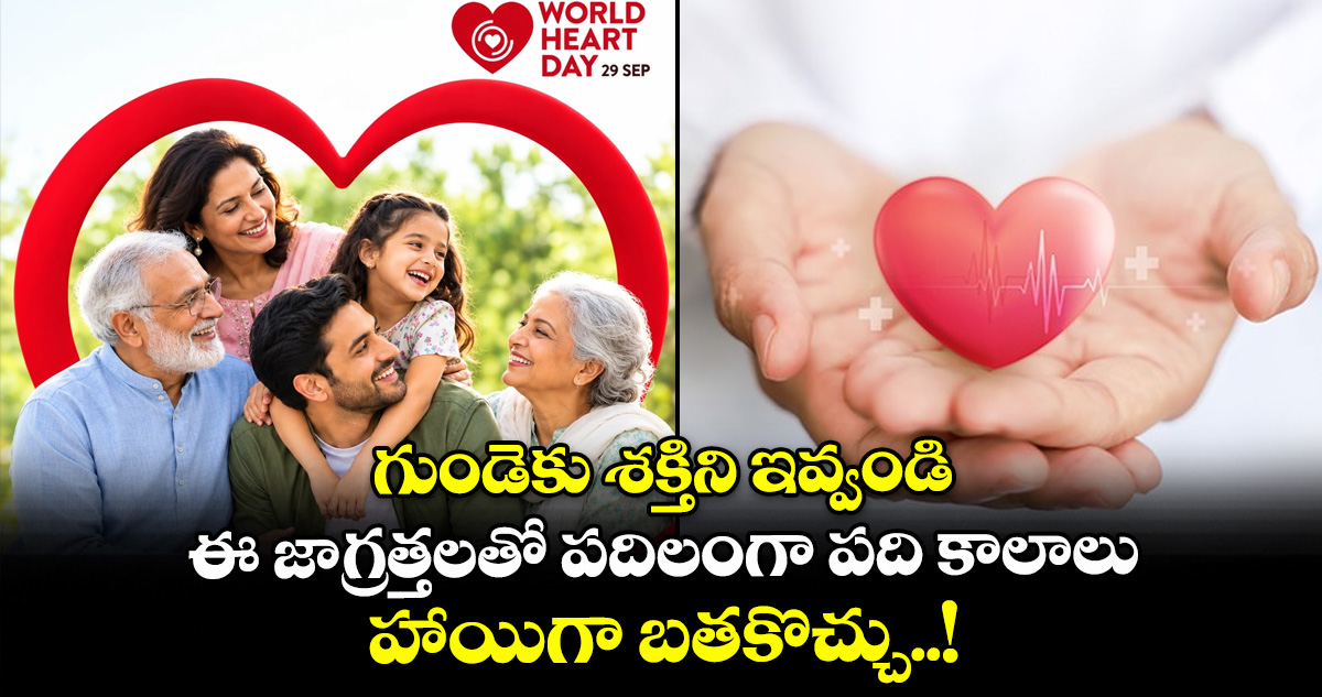 World Heart Day: గుండెకు శక్తిని ఇవ్వండి.. ఈ జాగ్రత్తలతో పదిలంగా పది కాలాలు హాయిగా బతకొచ్చు..!