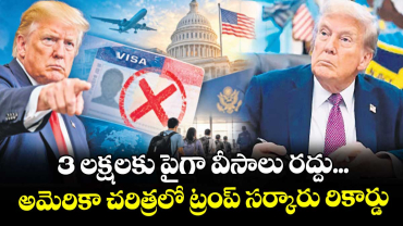 3 లక్షలకు పైగా  వీసాలు రద్దు... అమెరికా చరిత్రలో ట్రంప్ సర్కారు రికార్డు